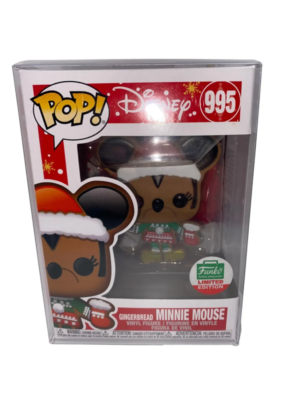 Funko Pop! Disney Gingerbread Minnie Mouse Figure 995 Limited Edition Holiday